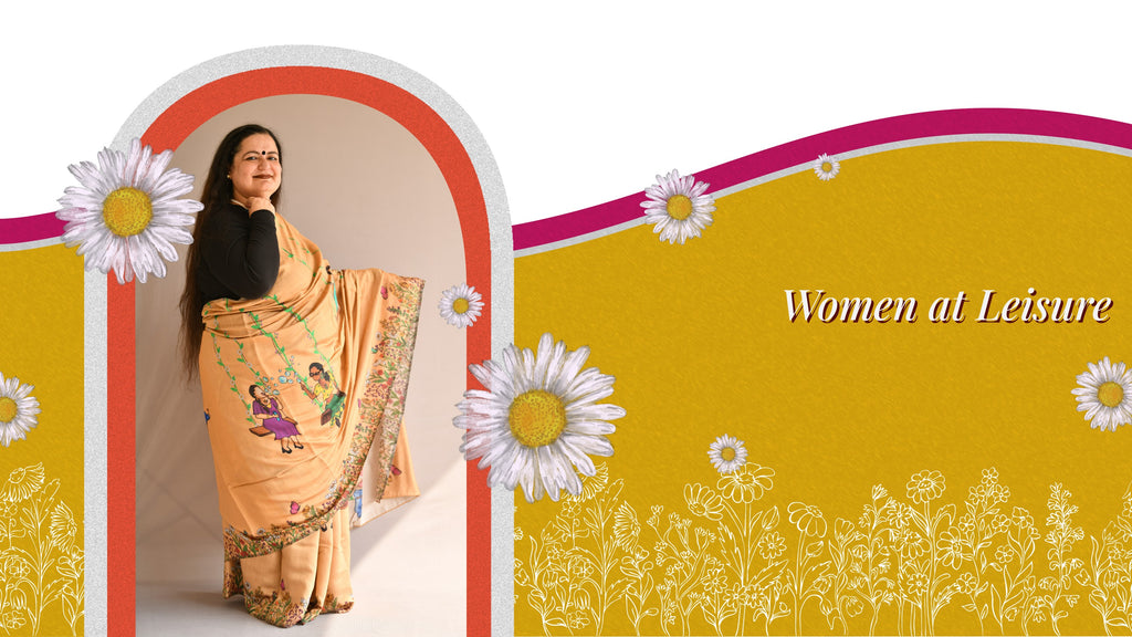 Women at leisure banner image showing Pankh collection by Falguni